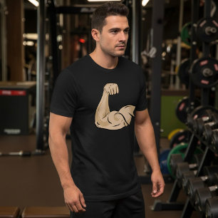 Le T-shirt des hommes de muscle de bras