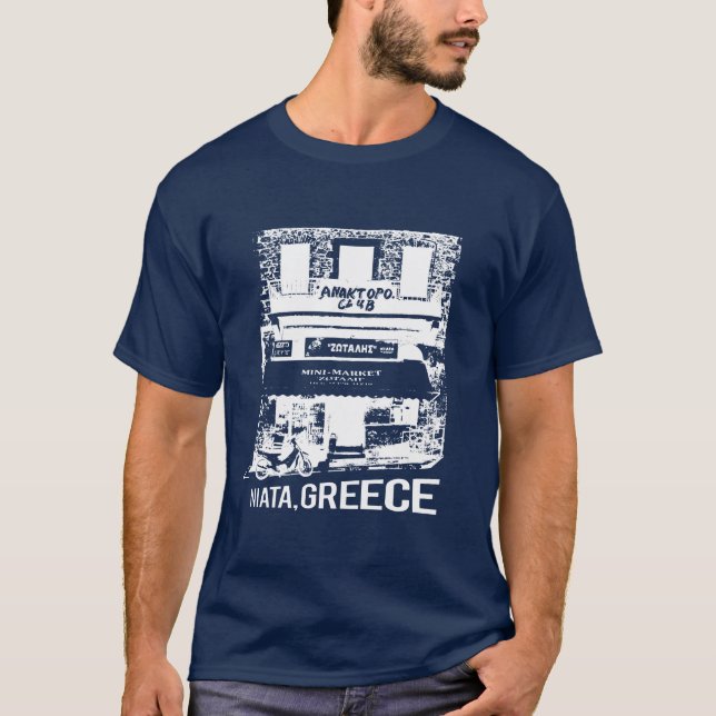 Le T-shirt des hommes de Niata Zotali (bleu-foncé) (Devant)