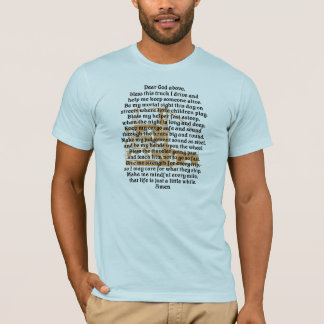Le T-shirt des hommes de prière de chauffeur de