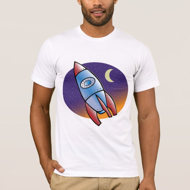 Le T-shirt des hommes de Rocket (Devant)