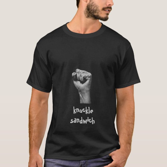 le T-shirt des hommes de sandwich à articulation (Devant)