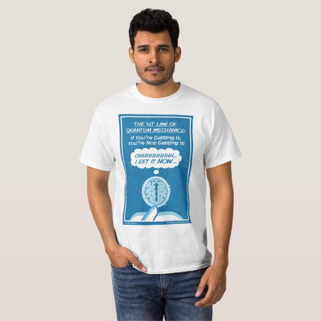 Le T-shirt des hommes de scrupule de Quantum (Devant entier)