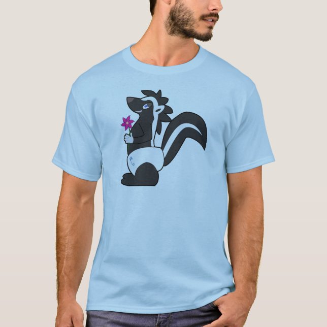 Le T-shirt des hommes de Skunkdude - gros (Devant)