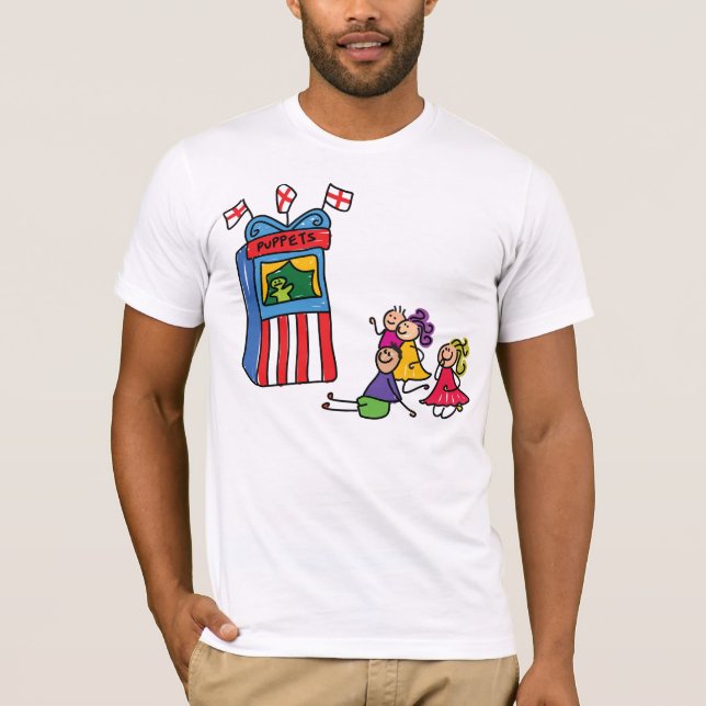 Le T-shirt des hommes de spectacle de marionnettes (Devant)