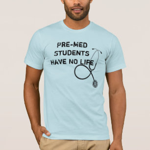 Le T-shirt des hommes de stéthoscope d'étudiant 