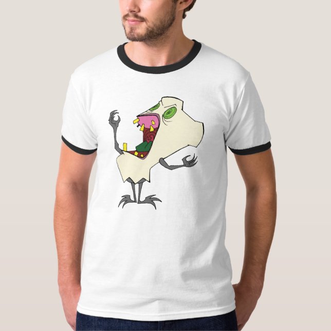 Le T-shirt des hommes de Tooth® de zombi (Devant)