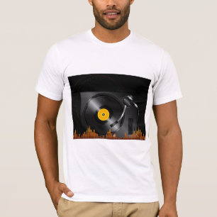 Le T-shirt des hommes de Tourne-disque