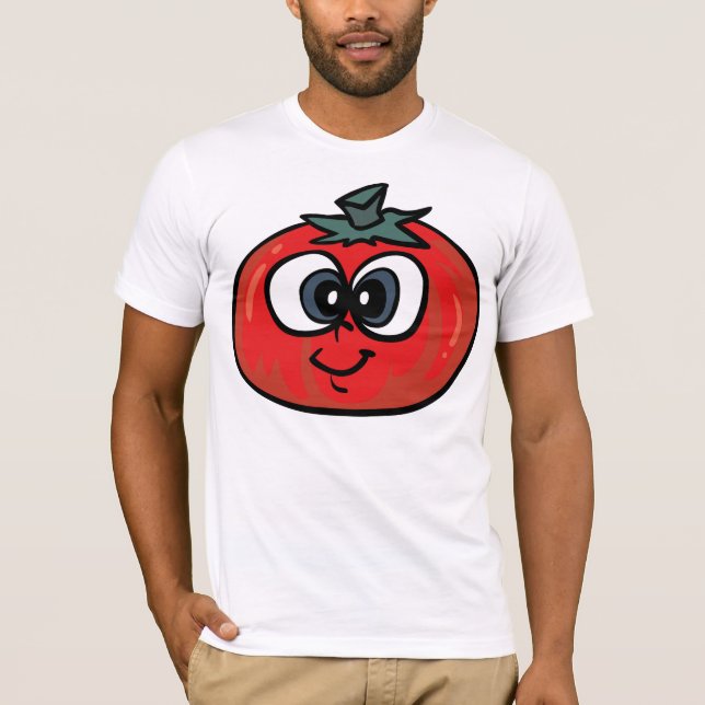 Le T-shirt des hommes de visage de tomate (Devant)