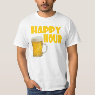 le T-shirt des hommes d'heure heureuse