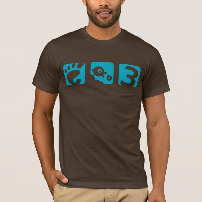 Le T-shirt des hommes d'oiseau du GNOME 3 (Devant)
