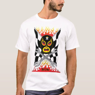 Le T-shirt des hommes mexicains de lutteur de