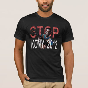 Le T-shirt des hommes noirs de l'ARRÊT KONY 2012