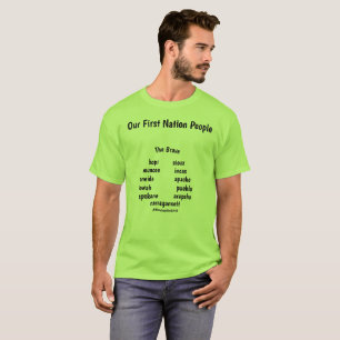 Le T-shirt des hommes/noms indigènes de l'Indiana