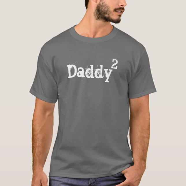 Le T-shirt des hommes - papa à la deuxième (Devant)