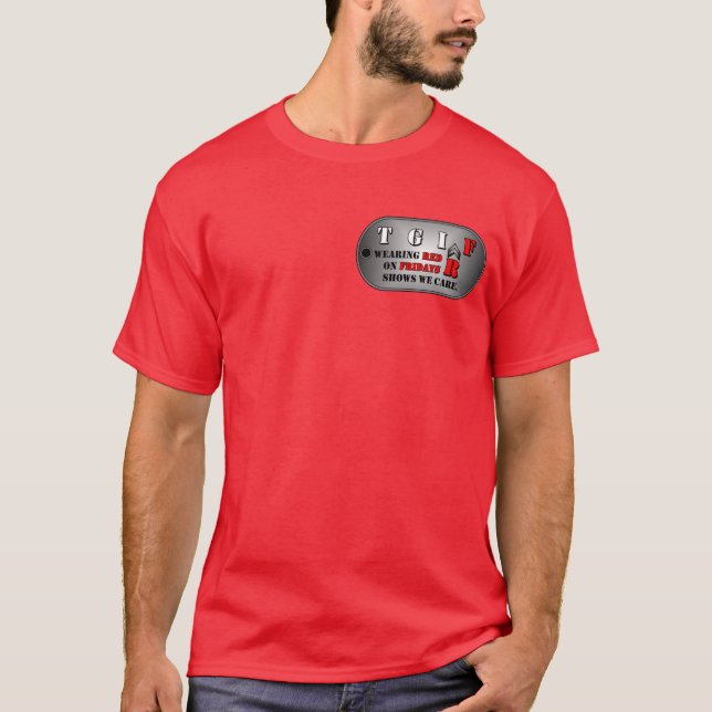 Le T-shirt des hommes rouges de vendredi (Devant)