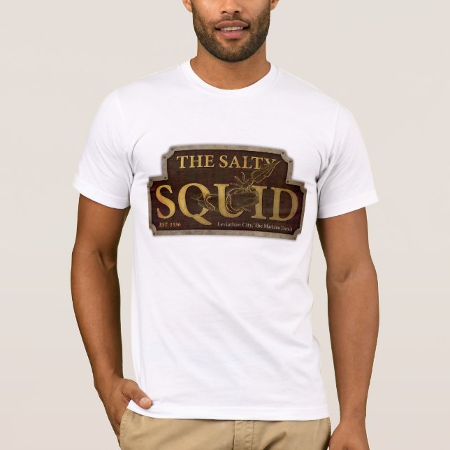 Le T-shirt des hommes salés de calmar (Devant)