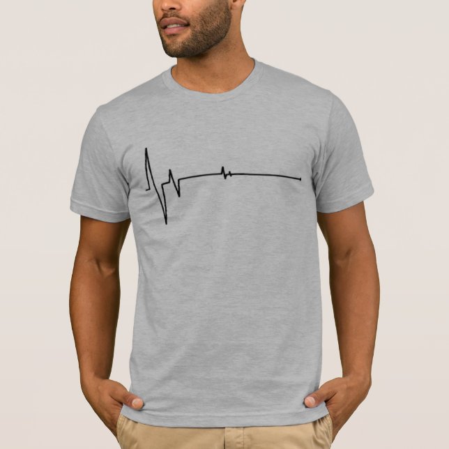 Le T-shirt des hommes semi adaptés de gris de (Devant)