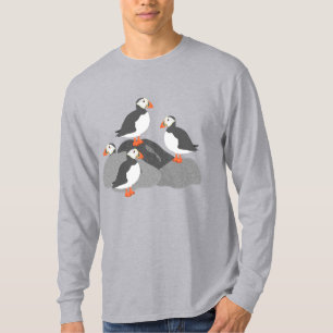 Le T-shirt des longs hommes de douille de macareux