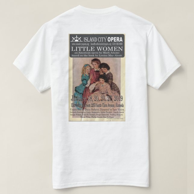 Le T-shirt des petits hommes de femmes d'opéra de (Design dos)