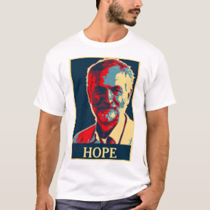 le T-shirt d'espoir de corbyn de jeremy ajoutent