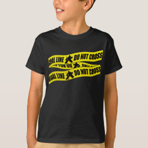 Le T-shirt d'hockey des enfants drôles de gardien