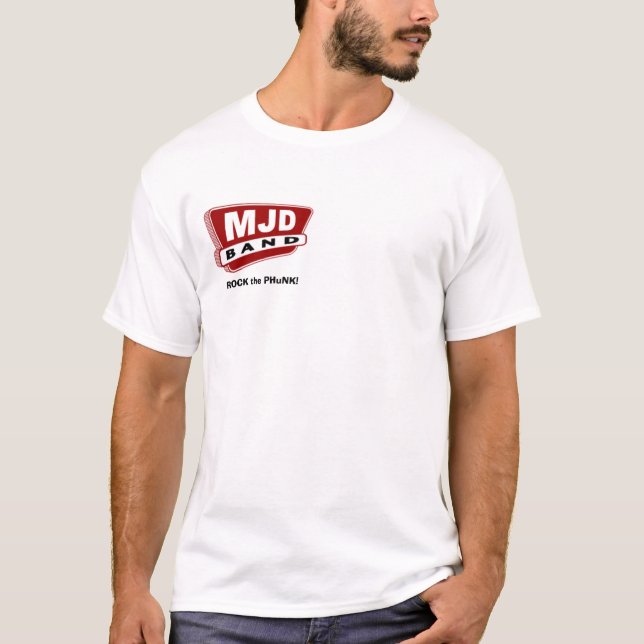 Le T-shirt d'hommes de bande de MJD (Devant)