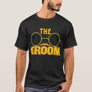 Le T-Shirt drôle de lunettes de soleil du marié po