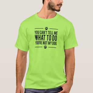 Le T-shirt drôle du chien des hommes, vous n'êtes