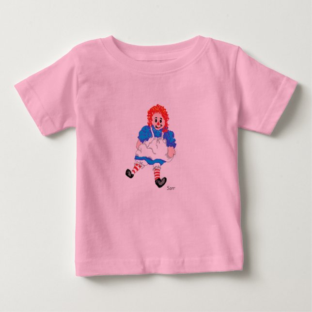 Le T-shirt du bébé Ann Raggedy par Sarr (Devant)