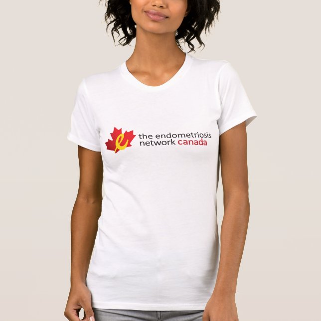 Le T-shirt du Canada de réseau d'endométriose (Devant)