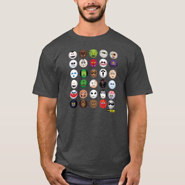 Le T-shirt effrayant de monstres (Devant)