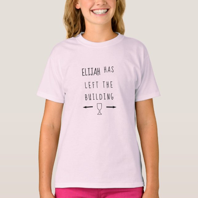 Le T-shirt Elijah des filles de Pessah a quitté le (Devant)