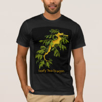 Le T-shirt feuillu de dragon de mer