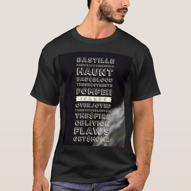 Le T-shirt foncé de base des hommes d'Icare de (Devant)