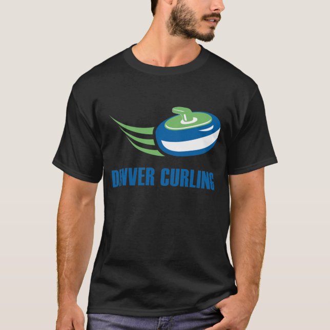 Le T-shirt foncé des hommes de bordage de Denver (Devant)