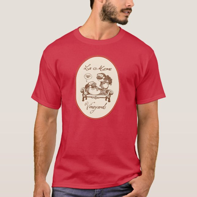 LE T-SHIRT FONCÉ DES HOMMES DE DAUPHIN DE LA-MEME (Devant)