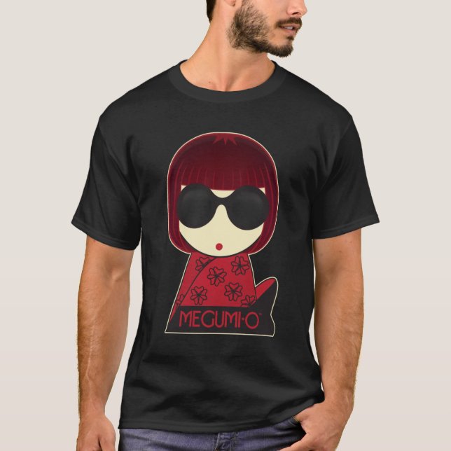 Le T-shirt foncé des hommes de MEGUMI-O (Devant)