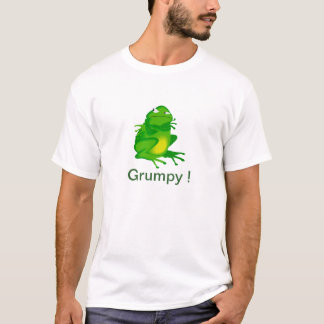 Le T-shirt grincheux d'hommes de grenouille