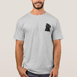 Le T-shirt gris-clair de base des hommes noirs