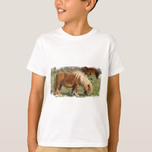 Le T-shirt hirsute de l'enfant de poney de