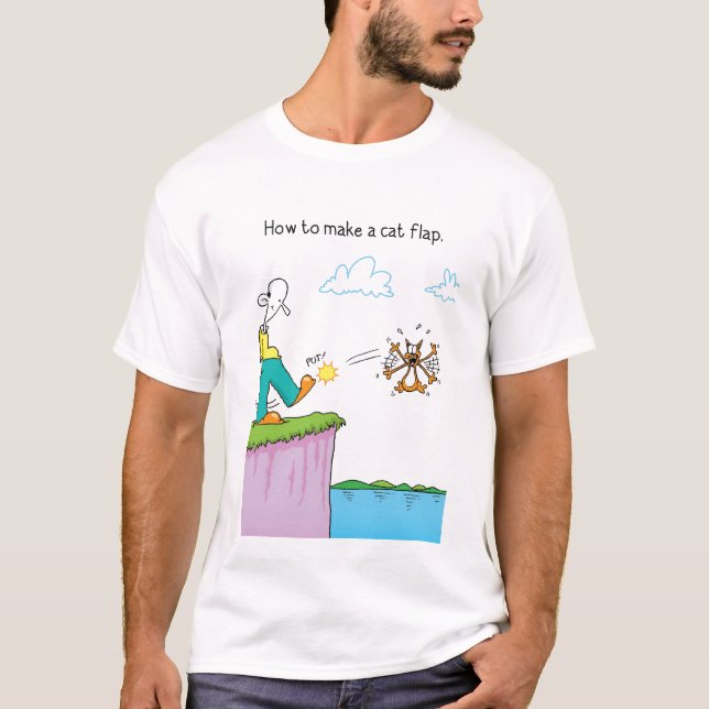 Le T-shirt impair d'aileron de chat de peloton (Devant)
