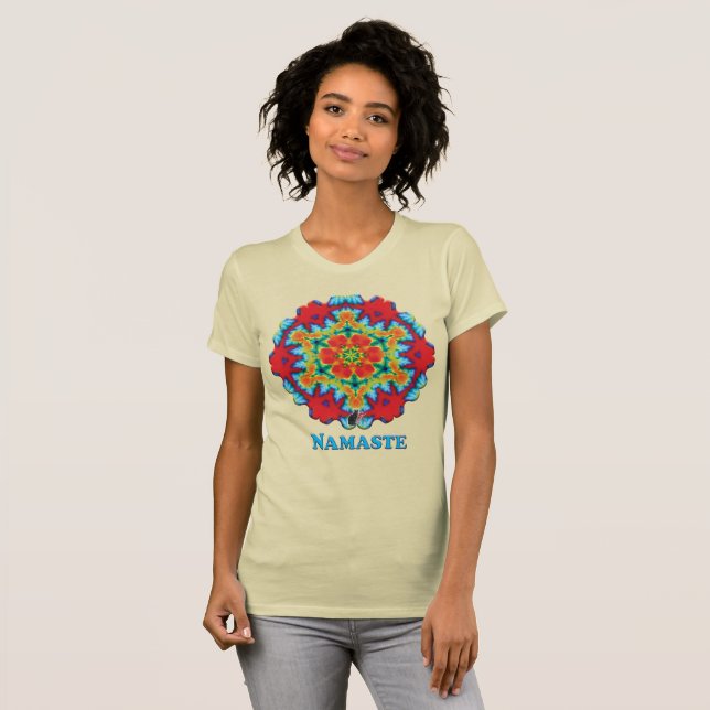 Le T-shirt Kaleidoscope Rosey Namaste (Devant entier)