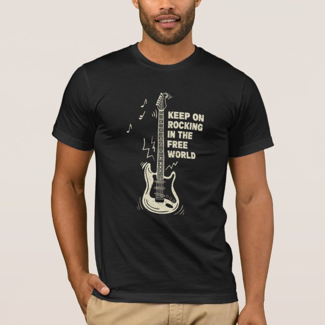 Le t-shirt Keep On Rockin in the Free World (Devant)
