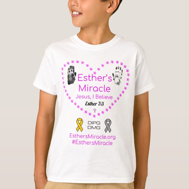 Le T-shirt Miracle Kids d'Esther (Devant)