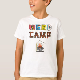 Le T-shirt nerd des enfants de camp