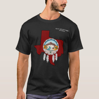 Le T-shirt noir de base des hommes du Texas de