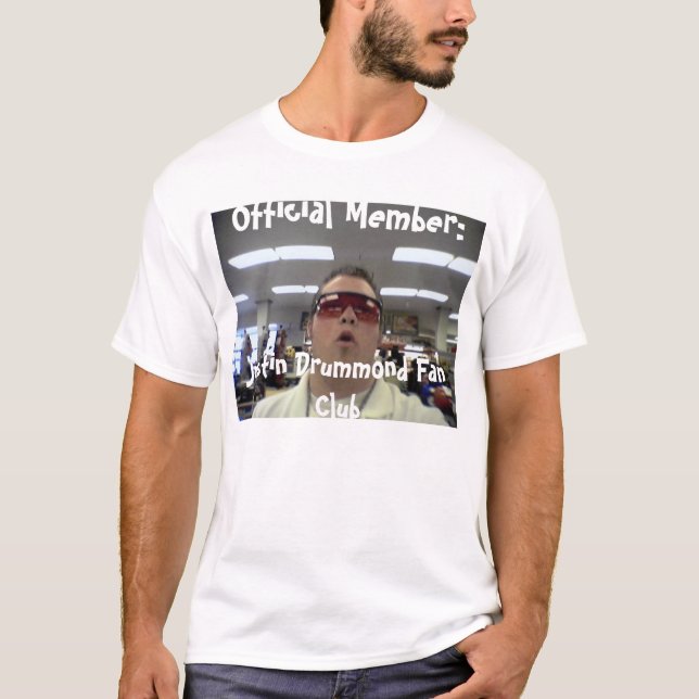 Le T-shirt officiel de club de fan de Justin (Devant)