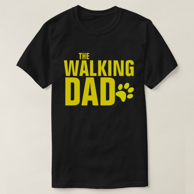 Le T-shirt papa chien marchant (Design devant)