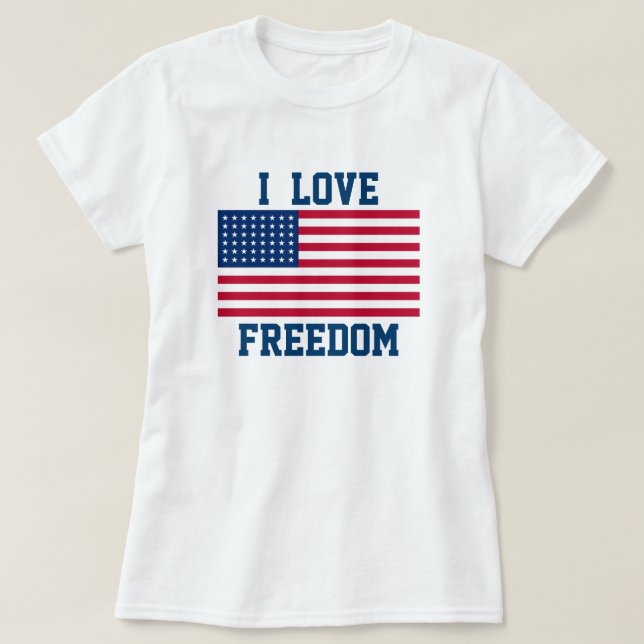 Le T-shirt patriotique des femmes (Design devant)