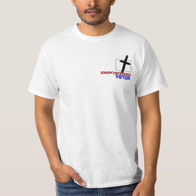 Le T-shirt religieux de liberté prient et votent (Devant)